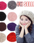 Ladies Soft Knit Beanie Crochet Knitted Style Beanie Hat for Women Slouchy Hats - Toi ‘n’ Moi Ltd
