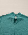 Skobeloff Swiss Dot Balloon Sleeve Loose Blouse