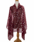 Womens Ladies Christmas Festive Scarf Santa Claus Snowman Print Winter Gifts UK - Toi ‘n’ Moi Ltd