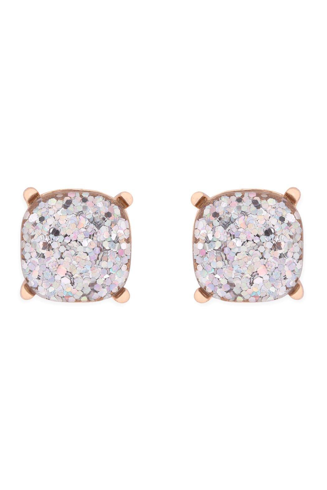 Ae0333-Glitter Epoxy Stud Earrings - Toi ‘n’ Moi Ltd
