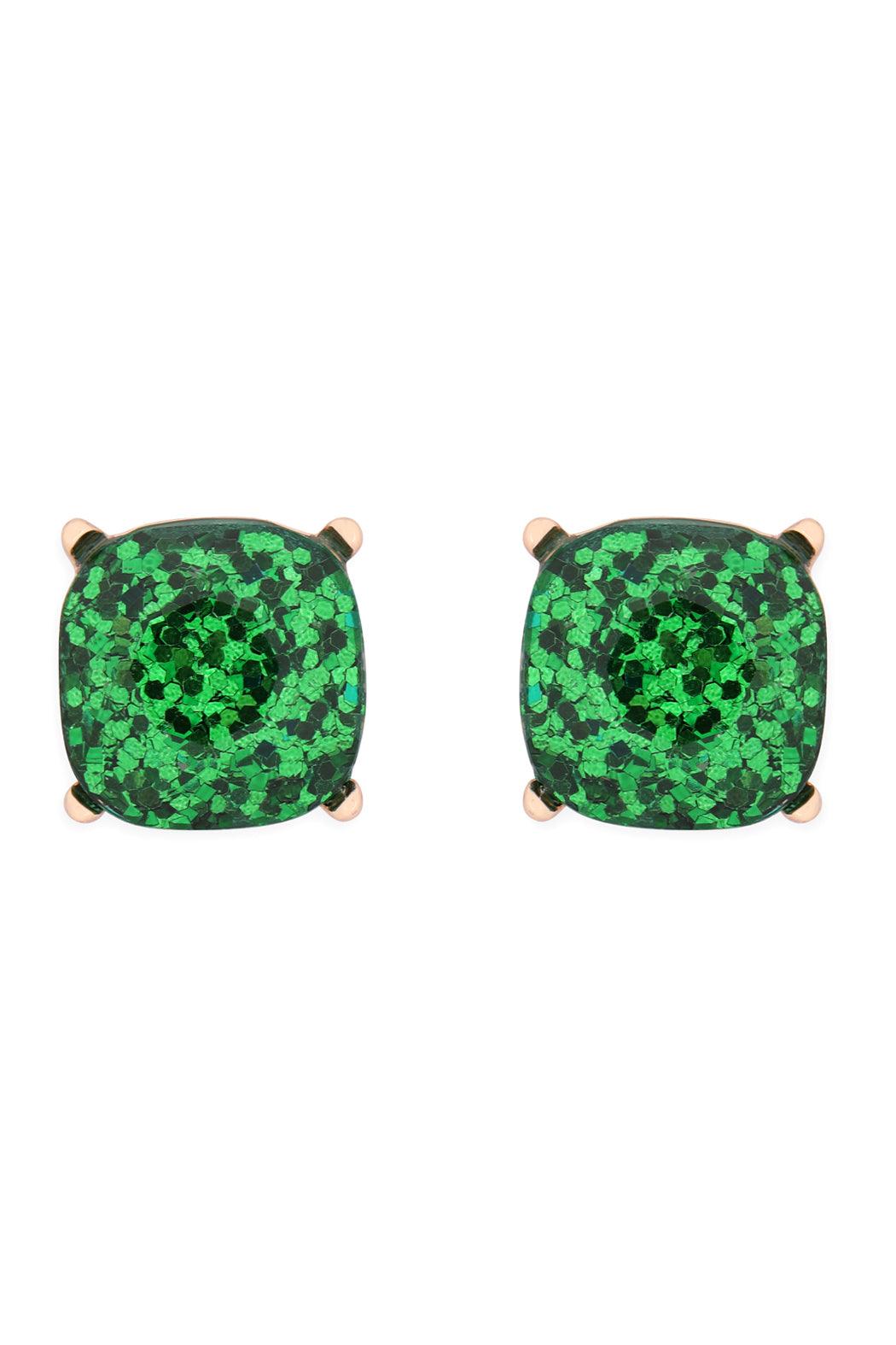 Ae0333-Glitter Epoxy Stud Earrings - Toi ‘n’ Moi Ltd