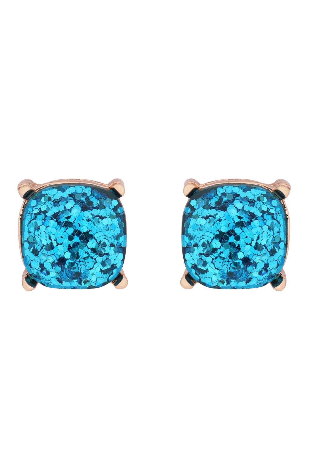 Ae0333-Glitter Epoxy Stud Earrings - Toi ‘n’ Moi Ltd