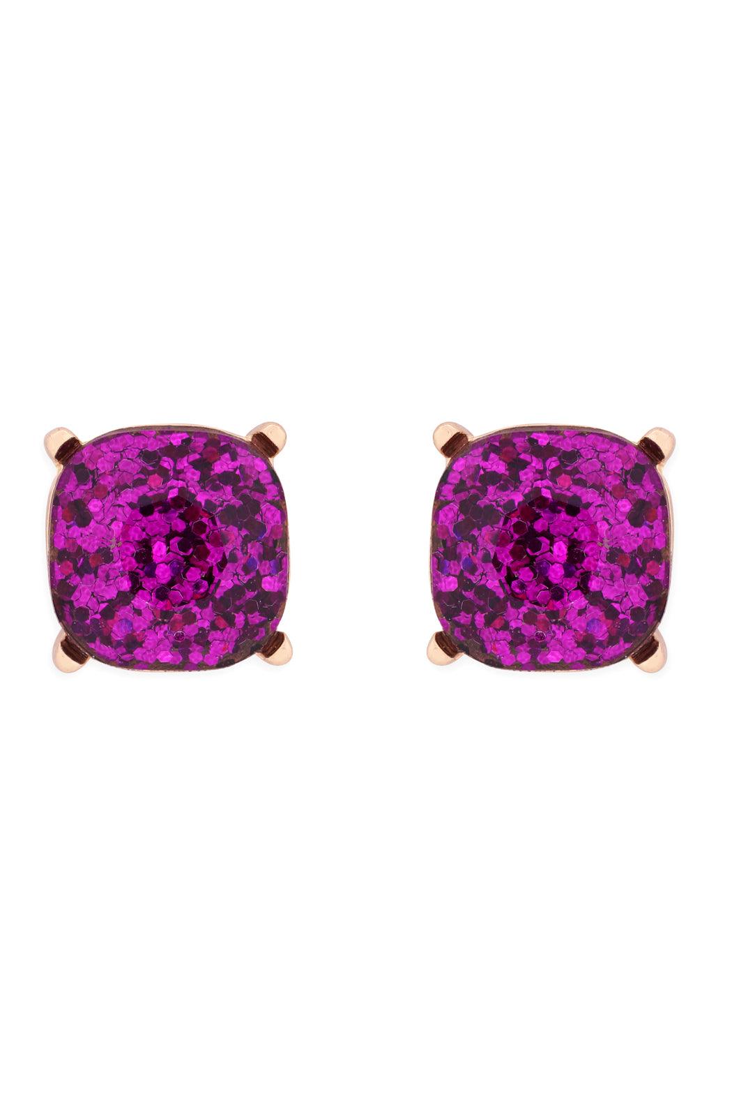 Ae0333-Glitter Epoxy Stud Earrings - Toi ‘n’ Moi Ltd