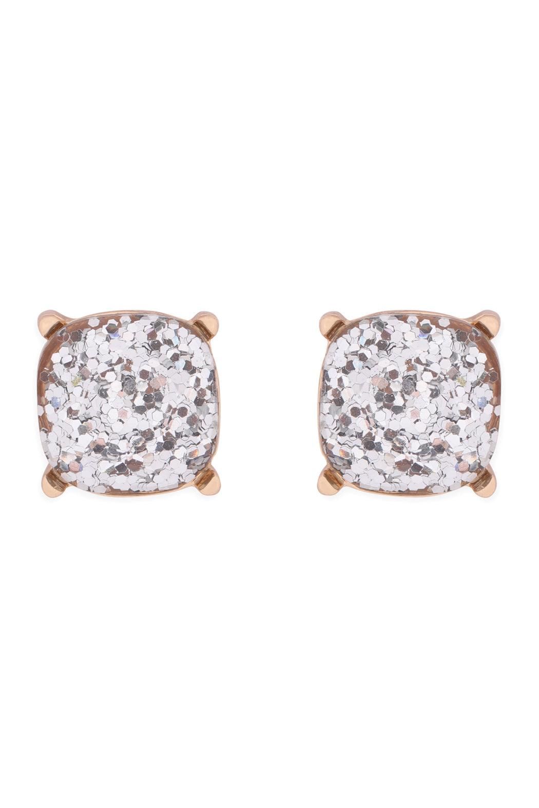 Ae0333-Glitter Epoxy Stud Earrings - Toi ‘n’ Moi Ltd