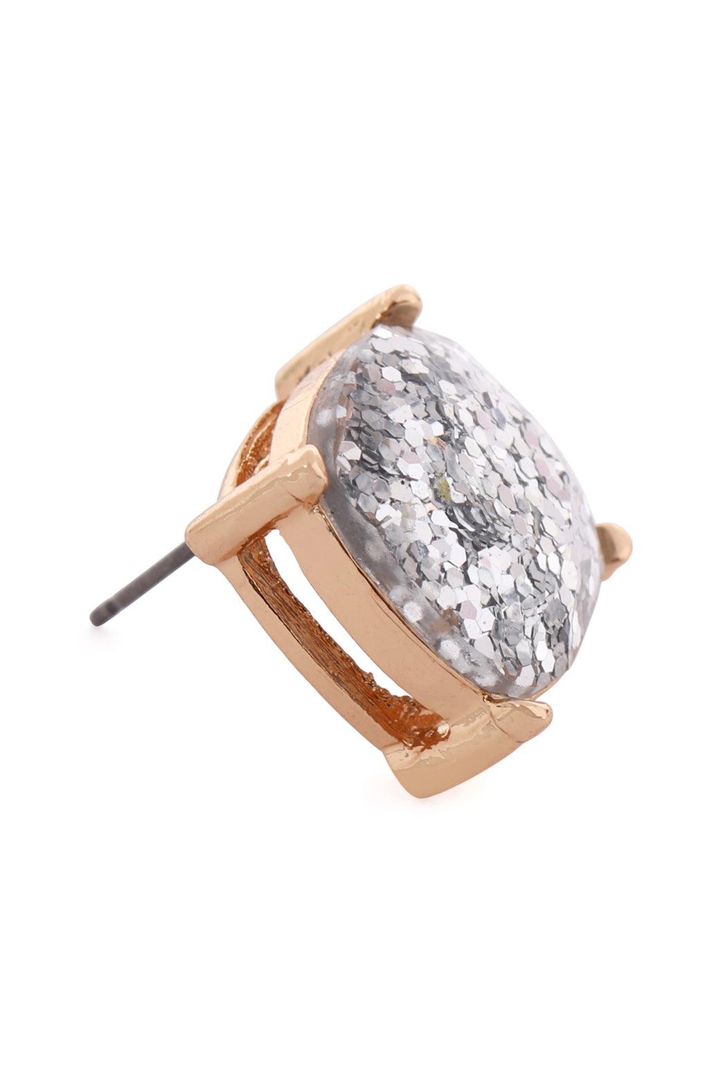 Ae0333-Glitter Epoxy Stud Earrings - Toi ‘n’ Moi Ltd