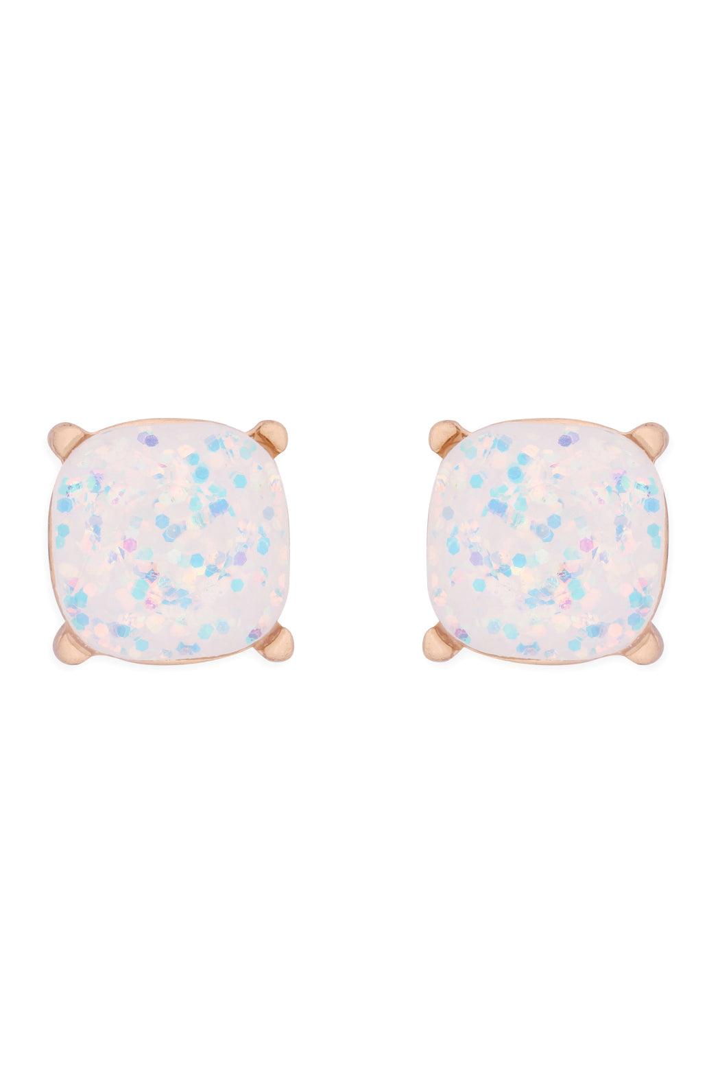 Ae0333-Glitter Epoxy Stud Earrings - Toi ‘n’ Moi Ltd