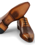 Paul Parkman Men's Antique Brown Oxfords (ID