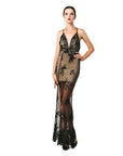 Black See Thru Sequin Gown - Toi ‘n’ Moi Ltd
