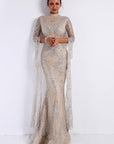 High Neck Evening Gown