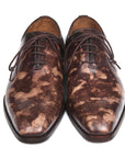 Paul Parkman Camouflage Hand-Painted Wholecut Oxfords Brown (ID