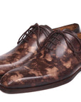 Paul Parkman Camouflage Hand-Painted Wholecut Oxfords Brown (ID