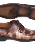 Paul Parkman Camouflage Hand-Painted Wholecut Oxfords Brown (ID