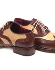 Paul Parkman Triple Leather Sole Goodyear Welted Wingtip Brogues (ID