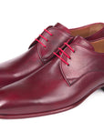 Paul Parkman Burgundy Hand Painted Derby Shoes (ID