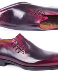 Paul Parkman Men's Side Lace Oxfords Purple & Gray (ID