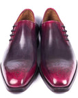 Paul Parkman Men's Side Lace Oxfords Purple & Gray (ID