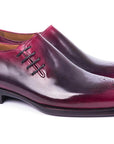 Paul Parkman Men's Side Lace Oxfords Purple & Gray (ID