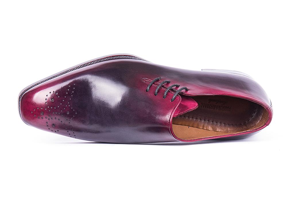 Paul Parkman Men's Side Lace Oxfords Purple & Gray (ID