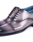 Paul Parkman Men's Cap Toe Oxfords Gray Burnished (ID