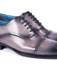 Paul Parkman Men's Cap Toe Oxfords Gray Burnished (ID