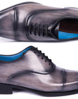 Paul Parkman Men's Cap Toe Oxfords Gray Burnished (ID