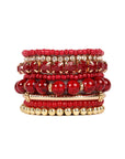 Multicolor Bead Bracelet Set