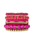 Multicolor Bead Bracelet Set