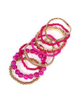 Multicolor Bead Bracelet Set
