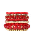 Multicolor Bead Bracelet Set