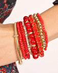 Multicolor Bead Bracelet Set