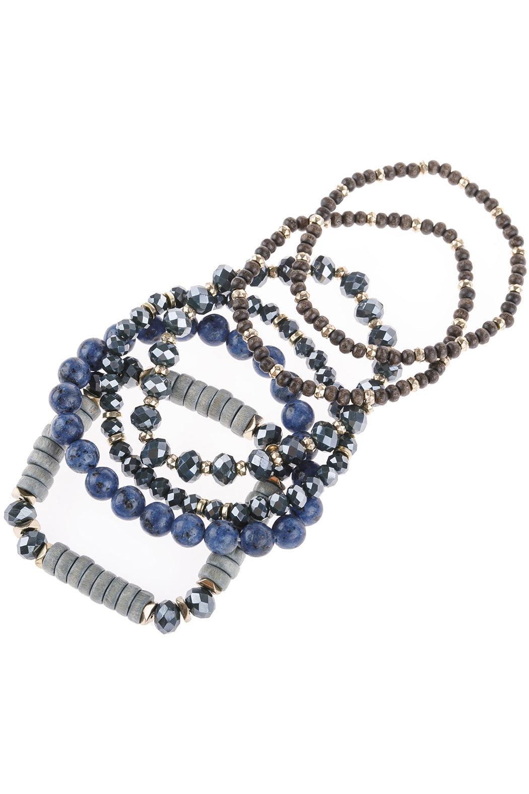 Bracelet à breloques empilables mixtes