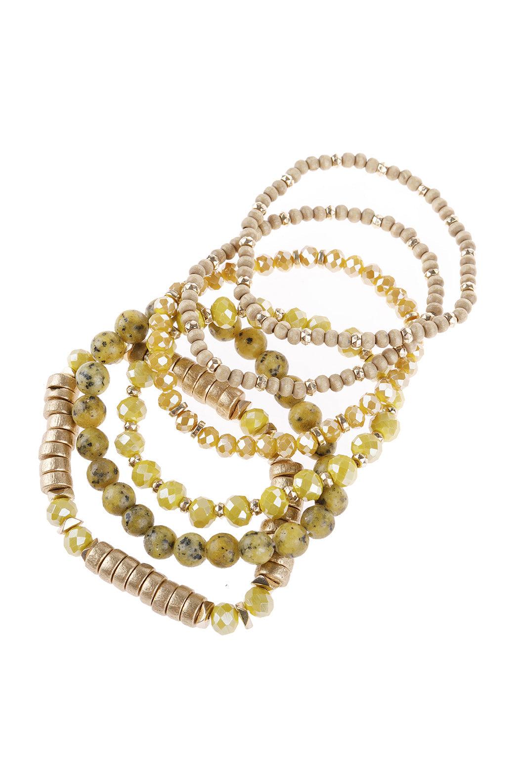 Bracelet à breloques empilables mixtes