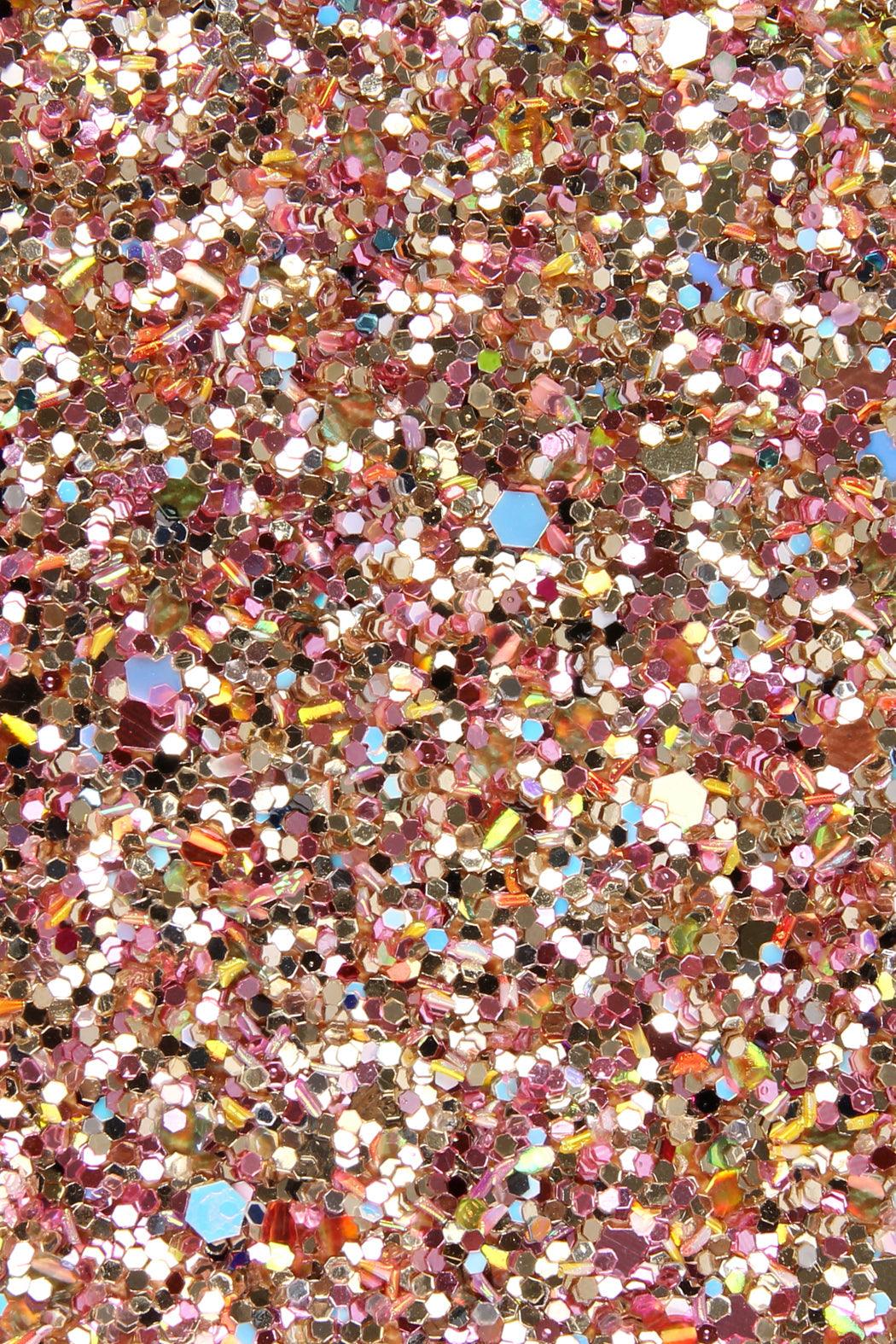 Hdg1883 - Portefeuille à fermeture éclair pailletée