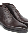 Paul Parkman Men's Brown Floater Leather Ankle Boots (ID