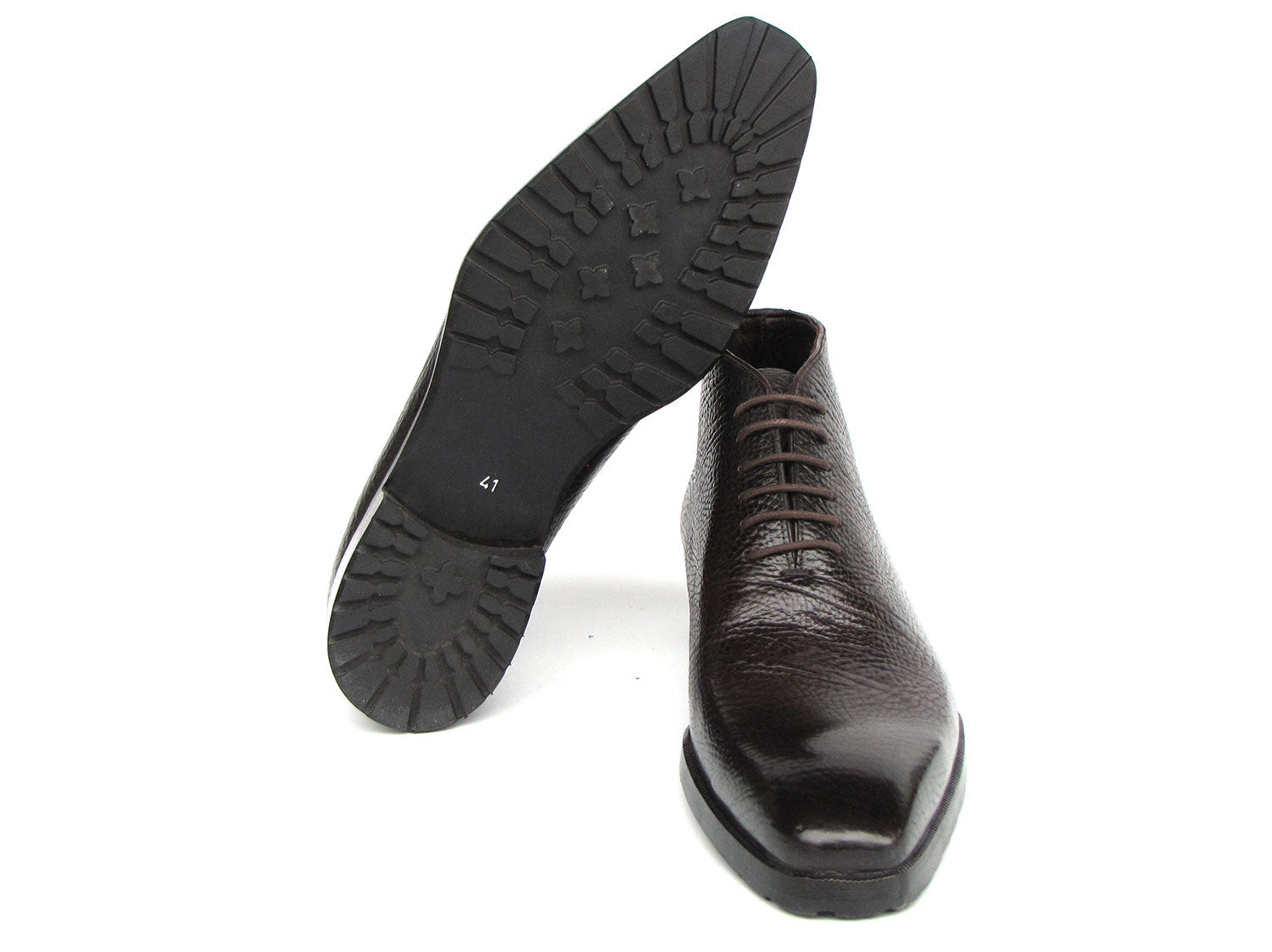 Paul Parkman Men's Brown Floater Leather Ankle Boots (ID