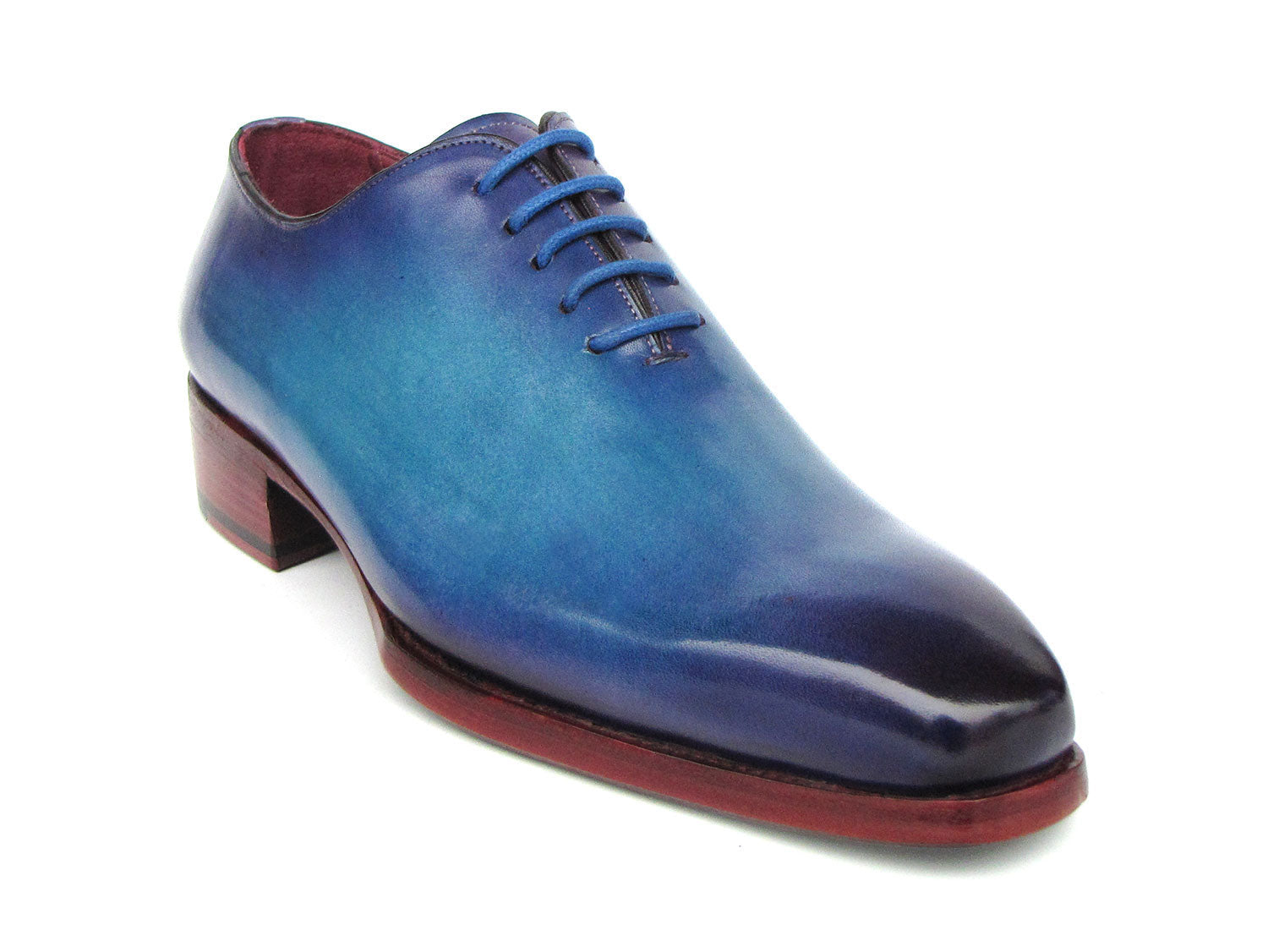 Paul Parkman Goodyear Welted Wholecut Oxfords Blue & Turquoise (ID