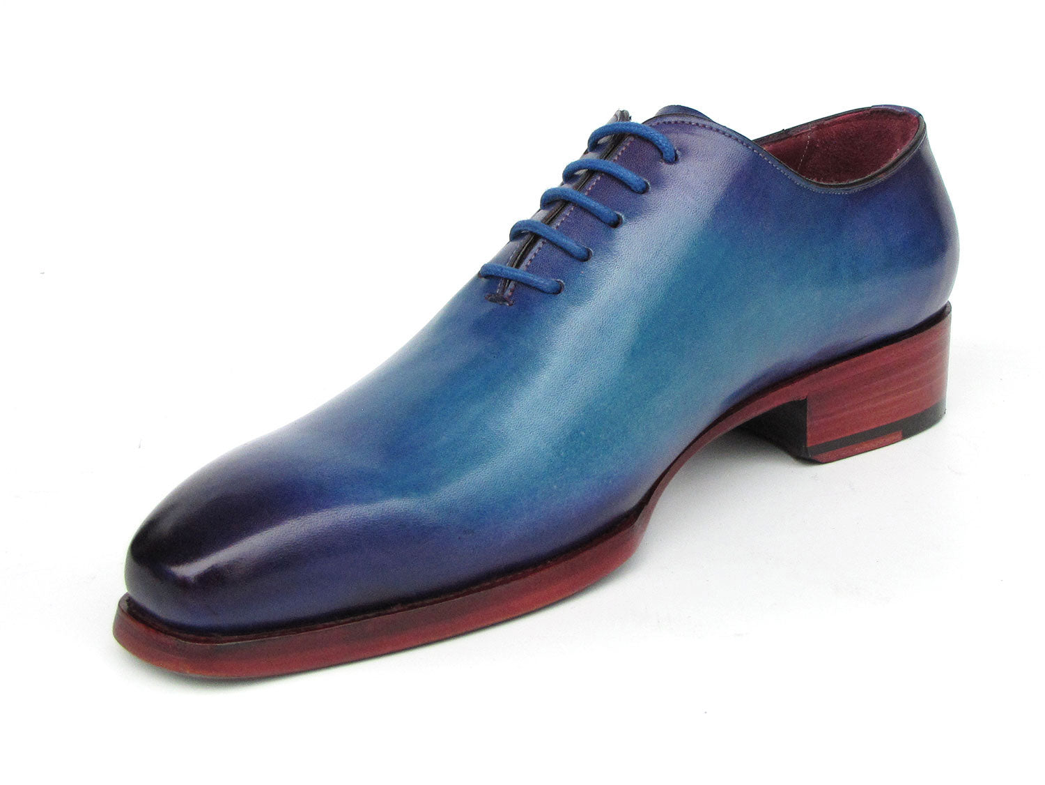 Paul Parkman Goodyear Welted Wholecut Oxfords Blue & Turquoise (ID