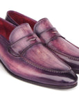 Paul Parkman Men's Purple Patina Penny Loafers (ID
