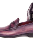 Paul Parkman Men's Purple Patina Penny Loafers (ID
