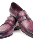 Paul Parkman Men's Purple Patina Penny Loafers (ID