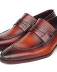Paul Parkman Men's Split Toe Loafer Shoes Tobacco (ID