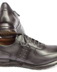 Paul Parkman Men's Gray & Black Patina Sneakers (ID