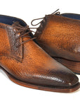 Paul Parkman Men's Chukka Boots Brown & Camel (ID