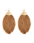 Oversized Tassel Drop Earrings