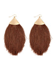 Oversized Tassel Drop Earrings