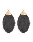 Oversized Tassel Drop Earrings