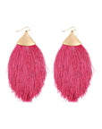 Oversized Tassel Drop Earrings