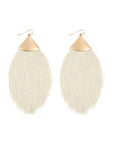 Oversized Tassel Drop Earrings