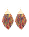 Oversized Tassel Drop Earrings