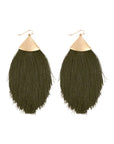 Oversized Tassel Drop Earrings